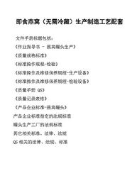 即食燕窝生产技术转让 解锁无需冷藏的便利新市场